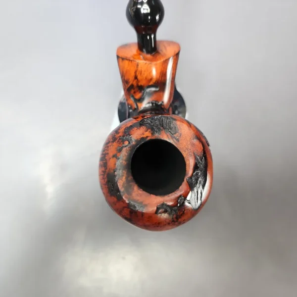 Nording Abstract Partially Rusticated Freehand Estate Briar Pipe, Unsmoked - Image 4