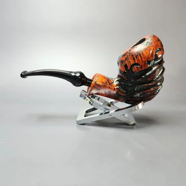 Nording Abstract Partially Rusticated Freehand Estate Briar Pipe, Unsmoked - Image 7