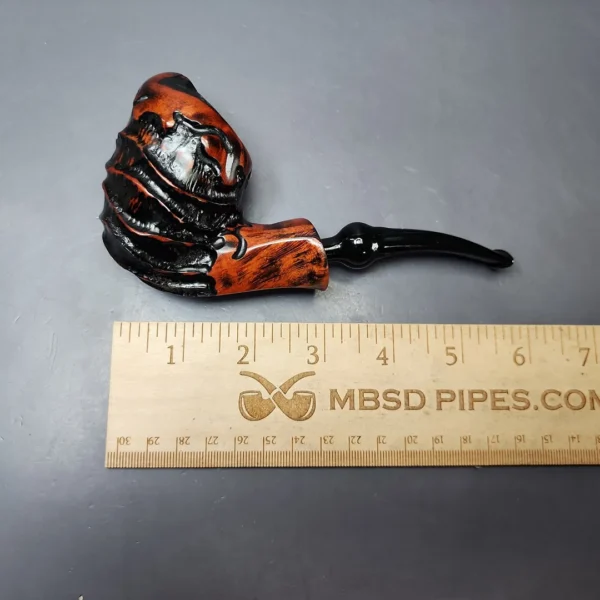 Nording Abstract Partially Rusticated Freehand Estate Briar Pipe, Unsmoked - Image 8