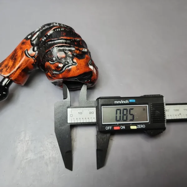 Nording Abstract Partially Rusticated Freehand Estate Briar Pipe, Unsmoked - Image 9