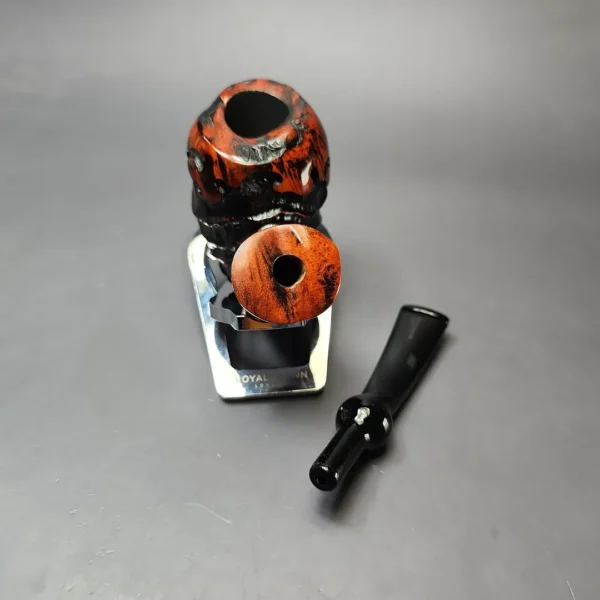 Nording Abstract Partially Rusticated Freehand Estate Briar Pipe, Unsmoked - Image 11