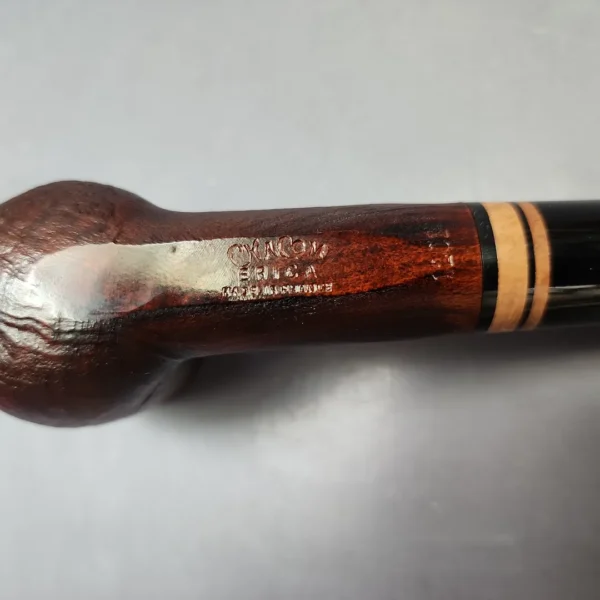 Chacom Erica 1201 Sandblasted Large Billiard Estate Briar Pipe, Unsmoked - Image 11