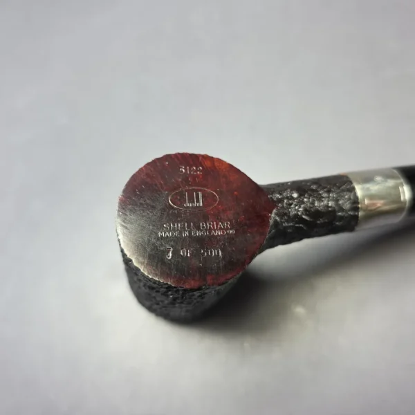 Dunhill Christmas 2000 Shell Briar Sandblasted Poker w/ Case & Tamper (7/500) Estate Briar Pipe, Unsmoked - Image 9