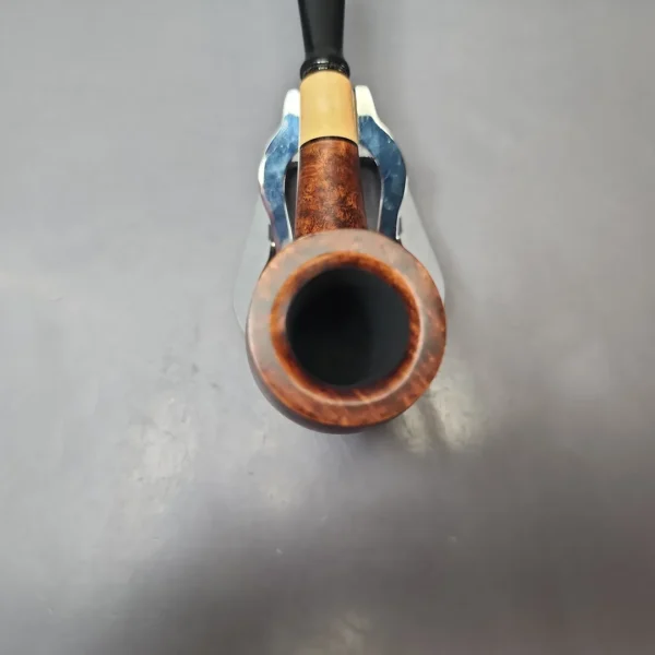 MBSD Briars by Vitale Sienna Contrast Smooth Billiard w/ Boxwood Briar Pipe, New - Image 4