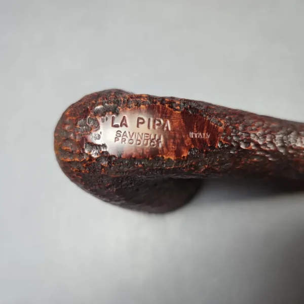 Savinelli La Pipa Rusticated Dublin Estate Briar Pipe, Italian Estates, 6mm - Image 10