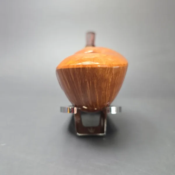 Yang Kun Signature Grade XL Smooth Asymmetric Dublin w/ Horn Handmade Briar Pipe, New - Image 3