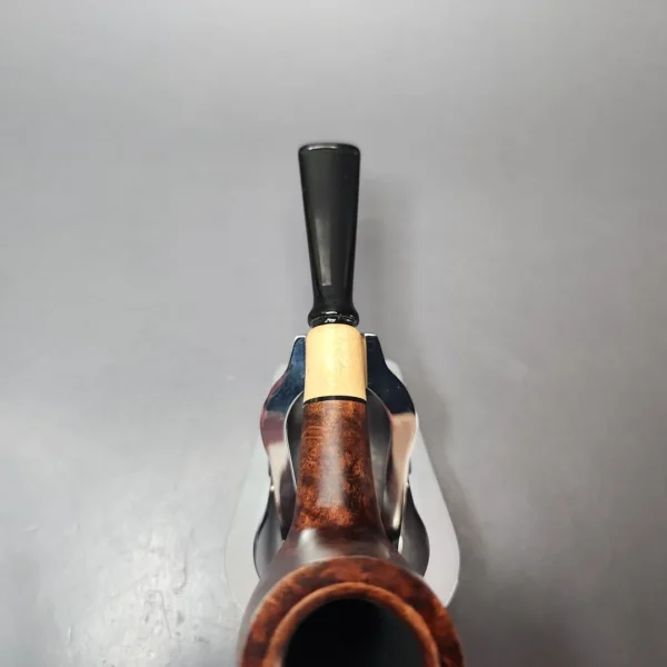 MBSD Briars by Vitale Sienna Contrast Smooth Billiard w/ Boxwood Briar Pipe, New - Image 5