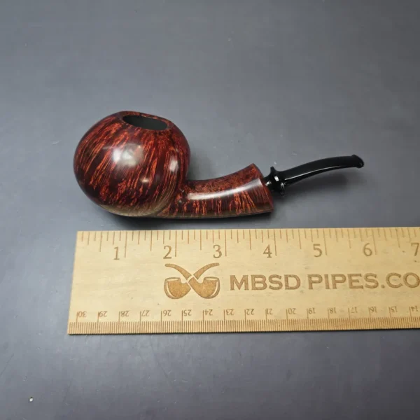 Wandi Riyadi Smooth Speeding Tomato Handmade Briar Pipe, New - Image 10