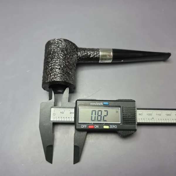 Dunhill Christmas 2000 Shell Briar Sandblasted Poker w/ Case & Tamper (7/500) Estate Briar Pipe, Unsmoked - Image 11