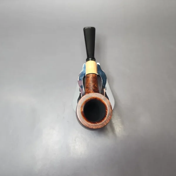 MBSD Briars by Vitale Sienna Contrast Smooth Billiard w/ Boxwood Briar Pipe, New - Image 6