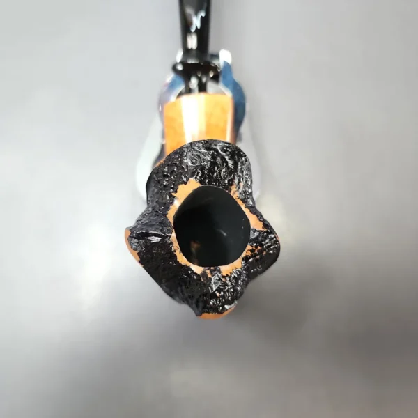 Nording Spiral Rustic Partially Rusticated Freehand Estate Briar Pipe, Unsmoked - Image 4