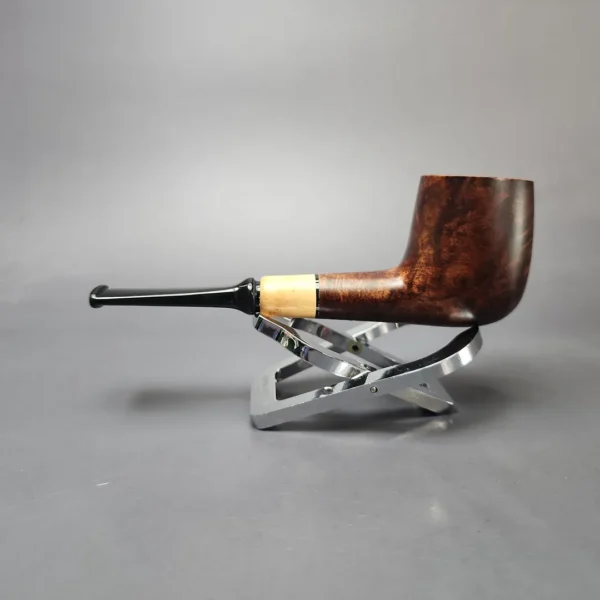 MBSD Briars by Vitale Sienna Contrast Smooth Billiard w/ Boxwood Briar Pipe, New - Image 7