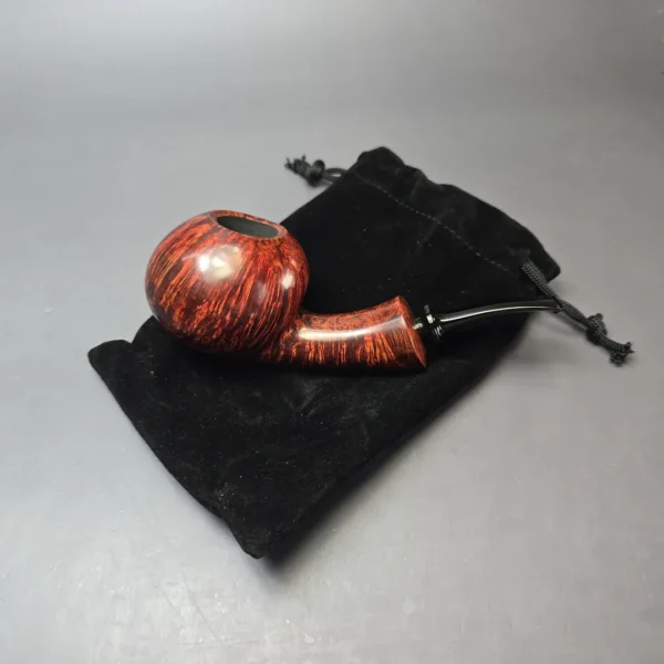 Wandi Riyadi Smooth Speeding Tomato Handmade Briar Pipe, New - Image 13