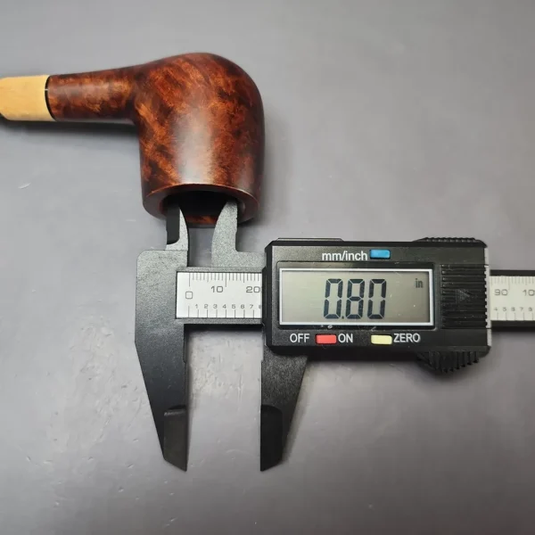 MBSD Briars by Vitale Sienna Contrast Smooth Billiard w/ Boxwood Briar Pipe, New - Image 9