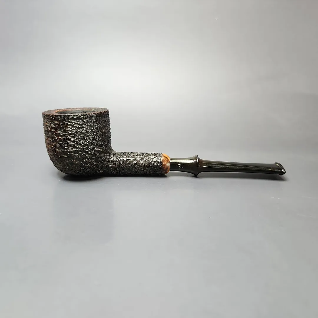 Sasieni Old England M 58 Rusticated Billiard Estate Briar Pipe, English Estates - Image 2
