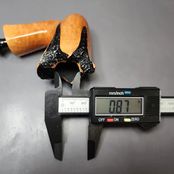 Nording Spiral Rustic Partially Rusticated Freehand Estate Briar Pipe, Unsmoked - Image 9