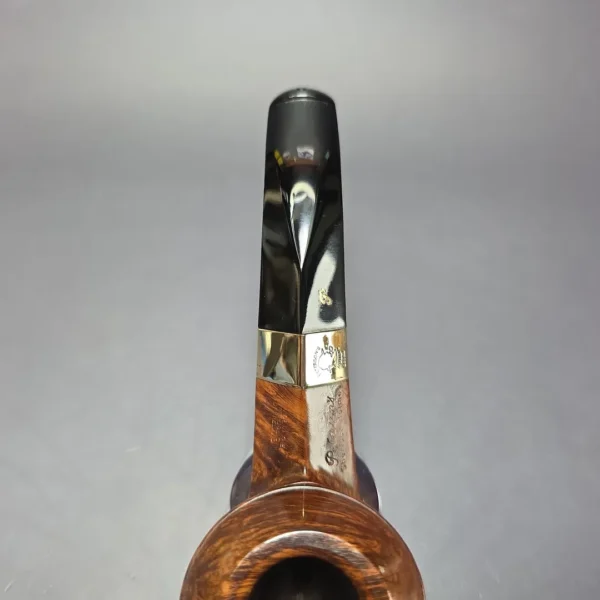 Peterson Sherlock Holmes Squire w/ 9k Gold Smooth Bulldog Estate Briar Pipe, Unsmoked - Image 7