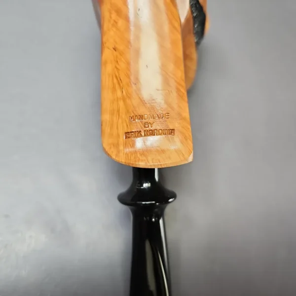 Nording Spiral Rustic Partially Rusticated Freehand Estate Briar Pipe, Unsmoked - Image 10
