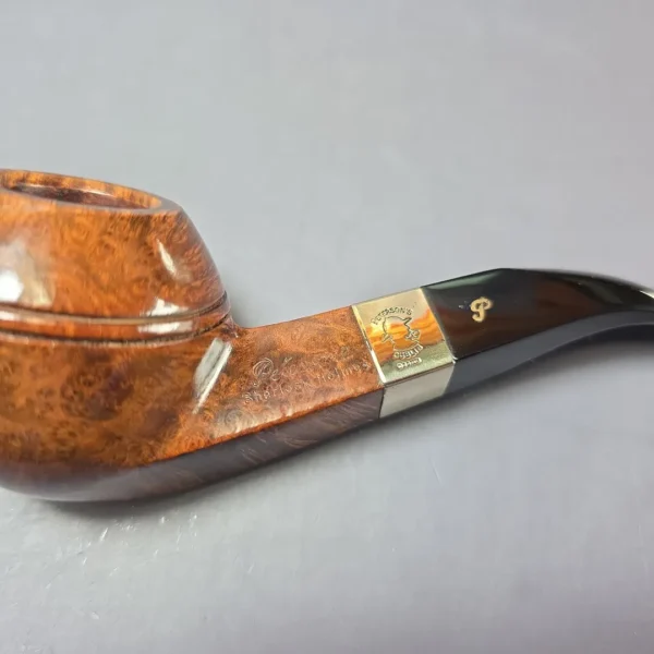 Peterson Sherlock Holmes Squire w/ 9k Gold Smooth Bulldog Estate Briar Pipe, Unsmoked - Image 9