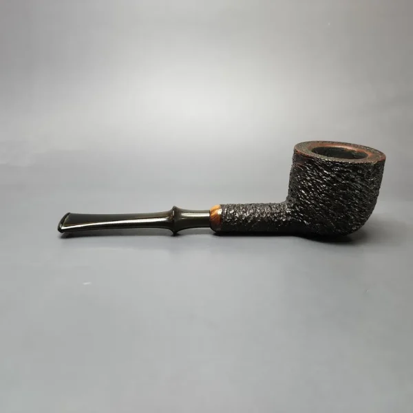 Sasieni Old England M 58 Rusticated Billiard Estate Briar Pipe, English Estates - Image 6