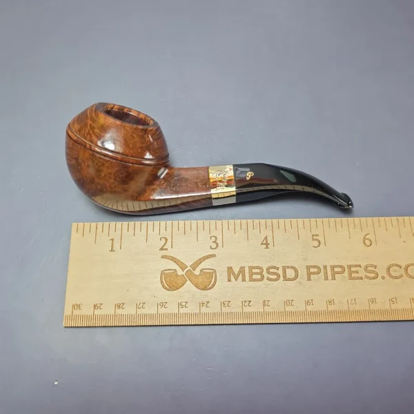 Peterson Sherlock Holmes Squire w/ 9k Gold Smooth Bulldog Estate Briar Pipe, Unsmoked - Image 11