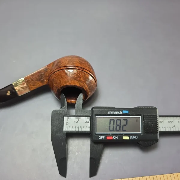 Peterson Sherlock Holmes Squire w/ 9k Gold Smooth Bulldog Estate Briar Pipe, Unsmoked - Image 12