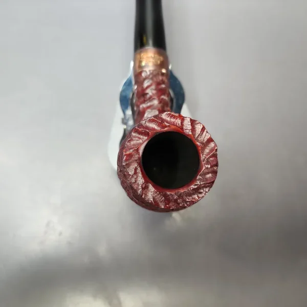 Peterson 2025 Christmas Pipe 107 Rusticated Billiard Estate Briar Pipe, Unsmoked - Image 4