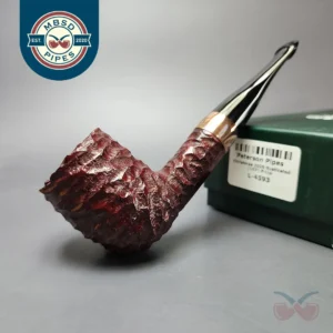 Peterson 2025 Christmas Pipe 107 Rusticated Billiard Estate Briar Pipe, Unsmoked