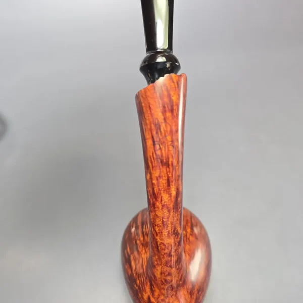 Wandi Riyadi Smooth Large Long Shank Acorn Handmade Briar Pipe, New - Image 9