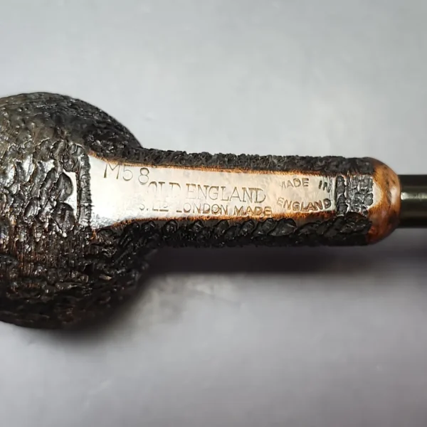 Sasieni Old England M 58 Rusticated Billiard Estate Briar Pipe, English Estates - Image 9