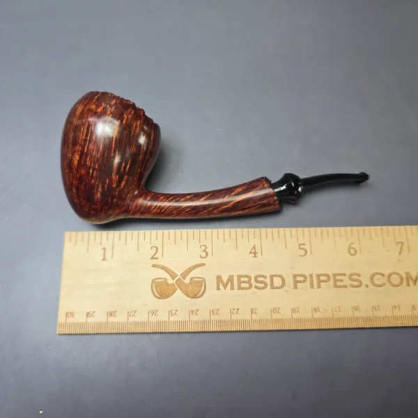 Wandi Riyadi Smooth Large Long Shank Acorn Handmade Briar Pipe, New - Image 10