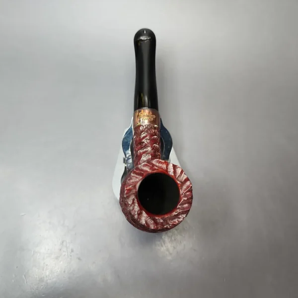 Peterson 2025 Christmas Pipe 107 Rusticated Billiard Estate Briar Pipe, Unsmoked - Image 6