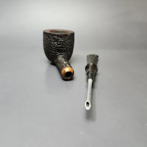 Sasieni Old England M 58 Rusticated Billiard Estate Briar Pipe, English Estates - Image 10