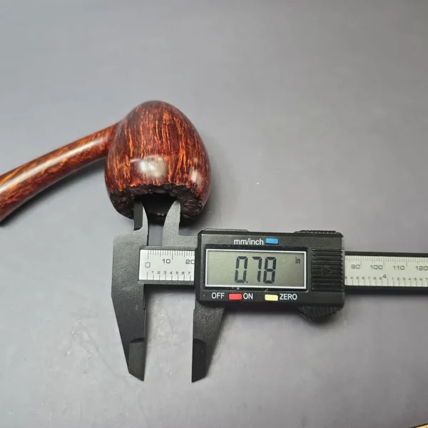 Wandi Riyadi Smooth Large Long Shank Acorn Handmade Briar Pipe, New - Image 11