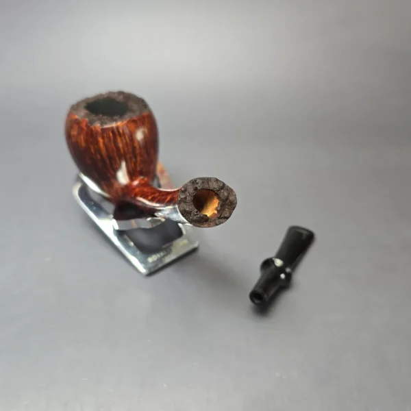 Wandi Riyadi Smooth Large Long Shank Acorn Handmade Briar Pipe, New - Image 12