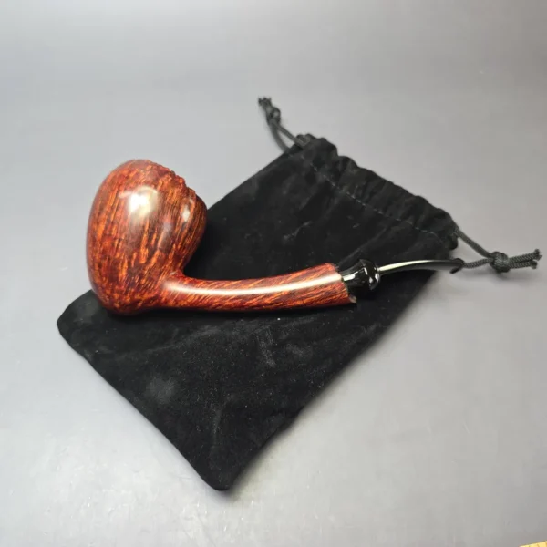 Wandi Riyadi Smooth Large Long Shank Acorn Handmade Briar Pipe, New - Image 13