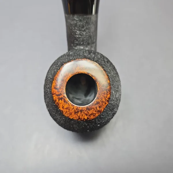 Yang Kun Partially Sandblasted Rhodesian Handmade Briar Pipe, New - Image 7