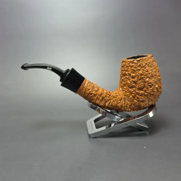 Brebbia 9112 Rusticated Brandy Estate Briar Pipe, Italian Estates - Image 4