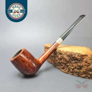 Bruno Nuttens Mini Bing B3 Smooth Billiard w/ Aluminum Briar Pipe, New