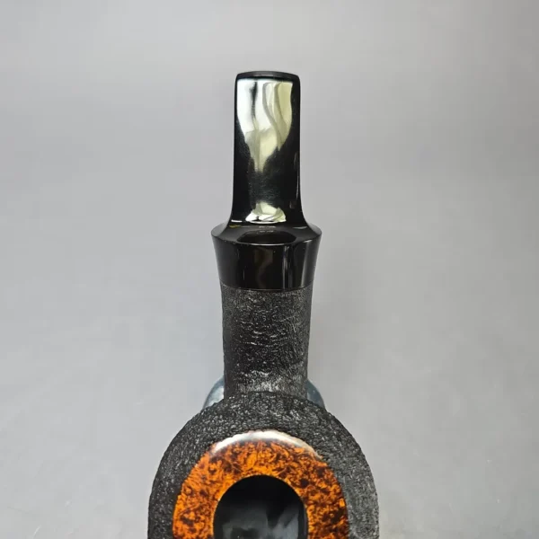 Yang Kun Partially Sandblasted Rhodesian Handmade Briar Pipe, New - Image 8
