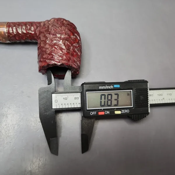 Peterson 2025 Christmas Pipe 107 Rusticated Billiard Estate Briar Pipe, Unsmoked - Image 10