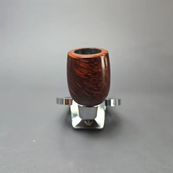 Bruno Nuttens Mini Bing B3 Smooth Billiard w/ Aluminum Briar Pipe, New - Image 3