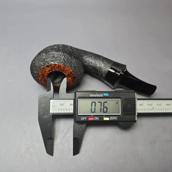 Yang Kun Partially Sandblasted Rhodesian Handmade Briar Pipe, New - Image 12