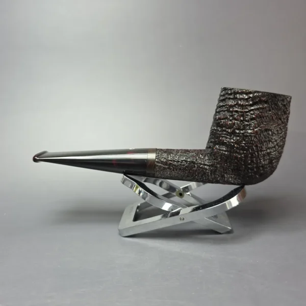J.T. Cooke 1999 Pipes & Tobaccos Magazine Pipe of the Year Sandblasted Billiard Estate Briar Pipe, Unsmoked - Image 4