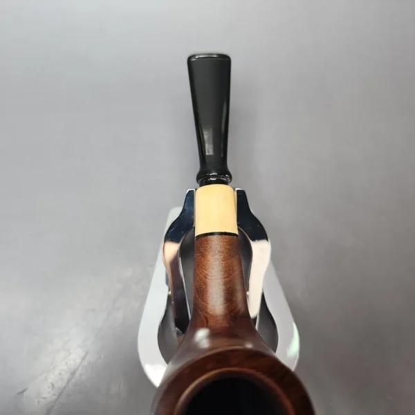 MBSD Briars by Vitale Sienna Contrast Smooth Billiard w/ Boxwood Briar Pipe, New - Image 5