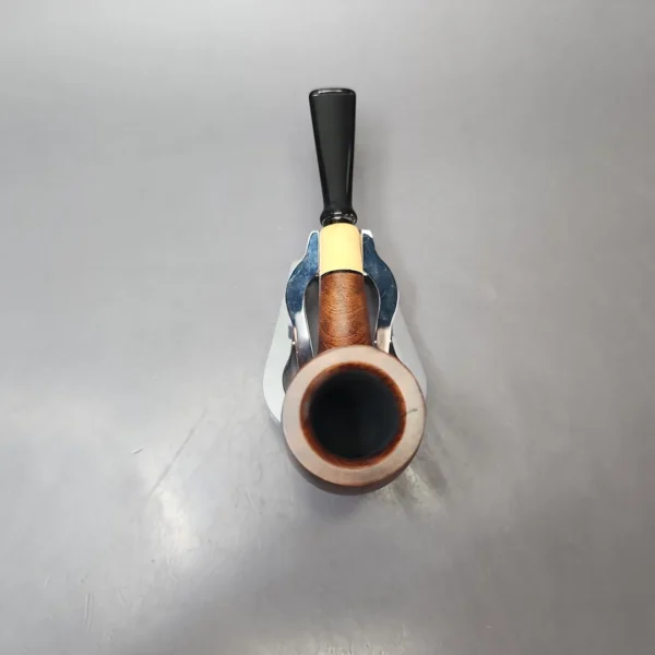 MBSD Briars by Vitale Sienna Contrast Smooth Billiard w/ Boxwood Briar Pipe, New - Image 6