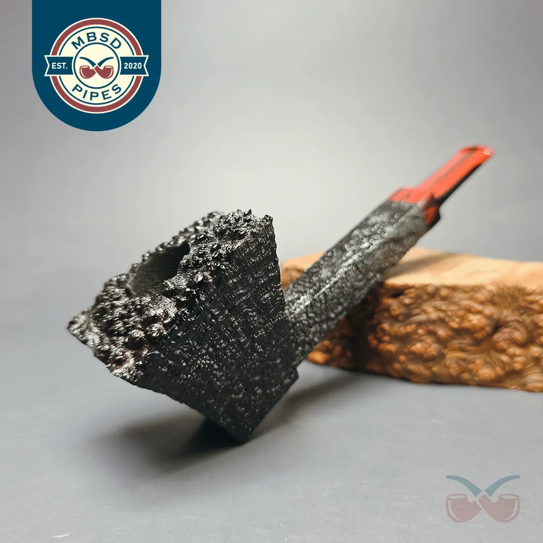 la Biota Sandblasted Panel Dublin Sitter Handmade Briar Pipe, New
