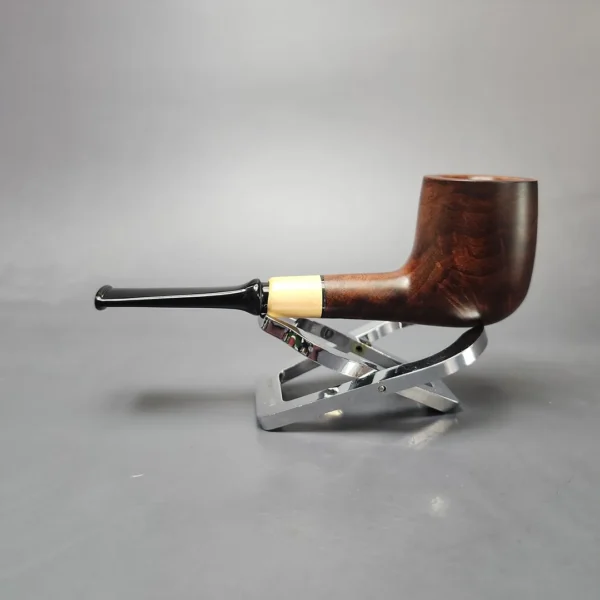 MBSD Briars by Vitale Sienna Contrast Smooth Billiard w/ Boxwood Briar Pipe, New - Image 7