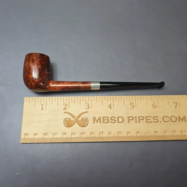 Bruno Nuttens Mini Bing B3 Smooth Billiard w/ Aluminum Briar Pipe, New - Image 9