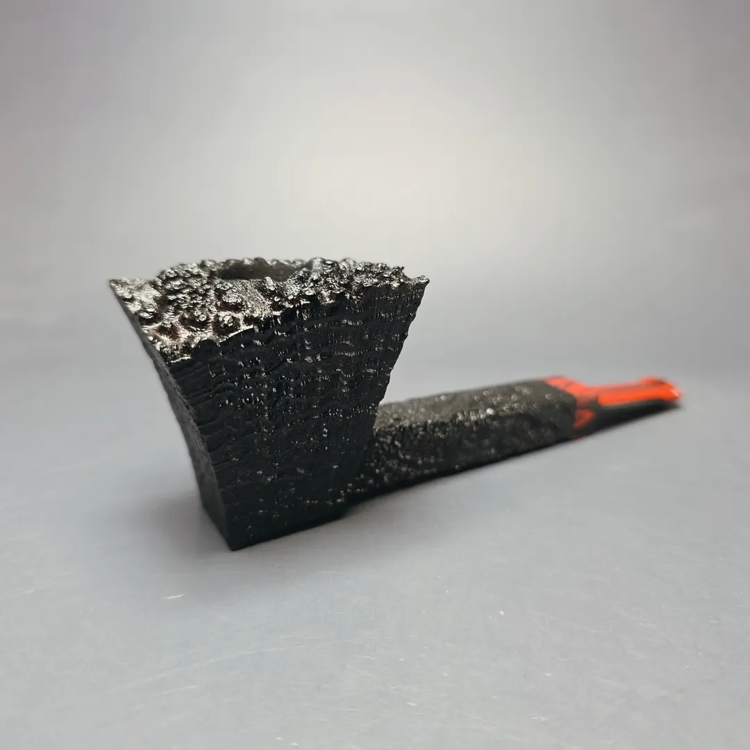 la Biota Sandblasted Panel Dublin Sitter Handmade Briar Pipe, New - Image 2